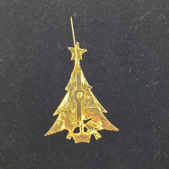 Vintage Christmas tree pin - Picture 3 of 3